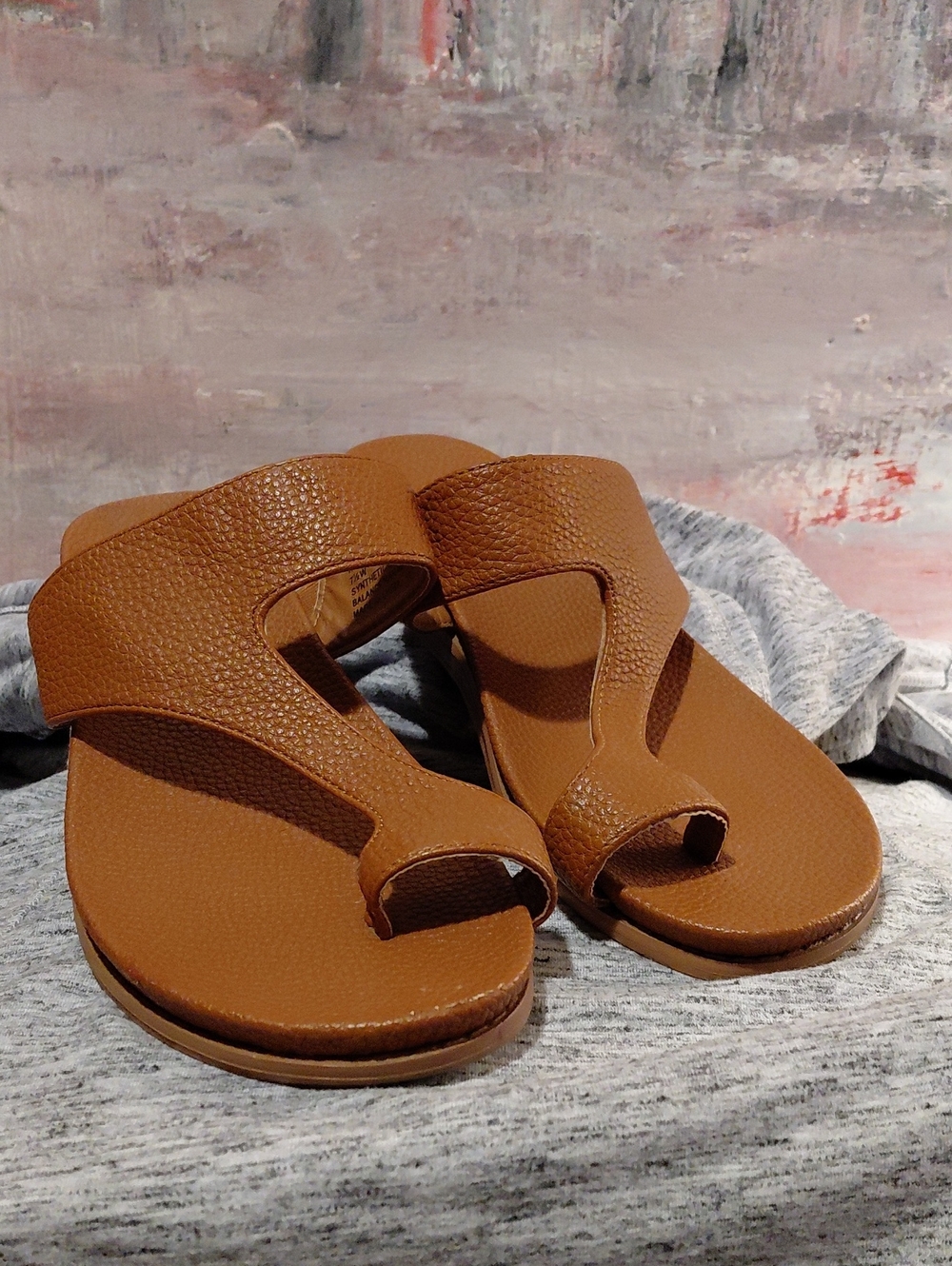 Brown Women's Toe-Ring Sandals - Unbranded